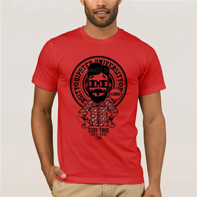 

Men's 2020 Fashion Style T-Shirt 100% Cotton Hipster STAY TRUE fashion T-shirt men