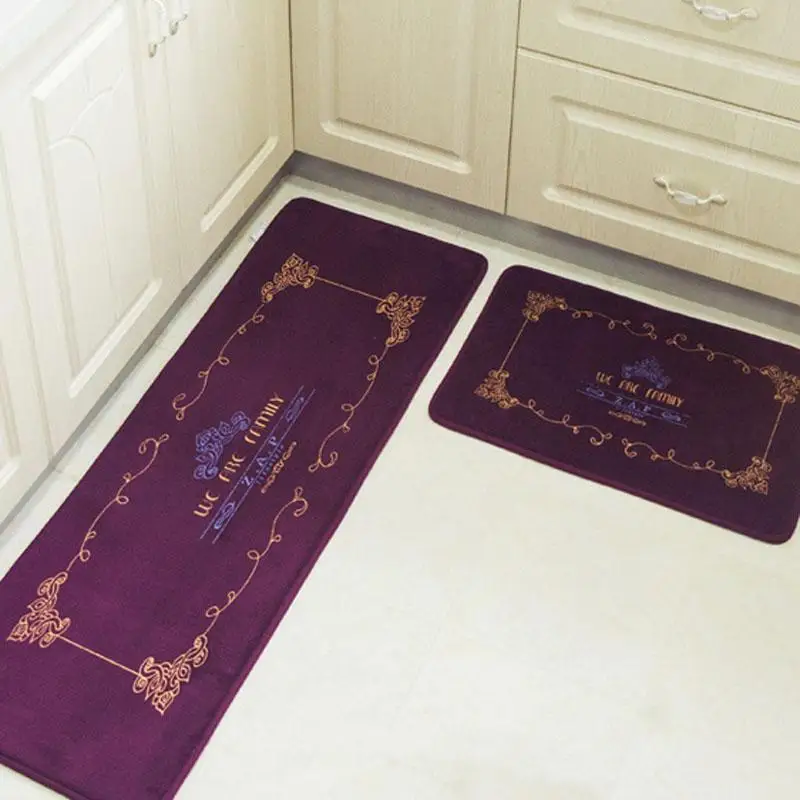 Длинные кухонные коврики 13 дюймов Нескользящие впитывающие для ванной напольный