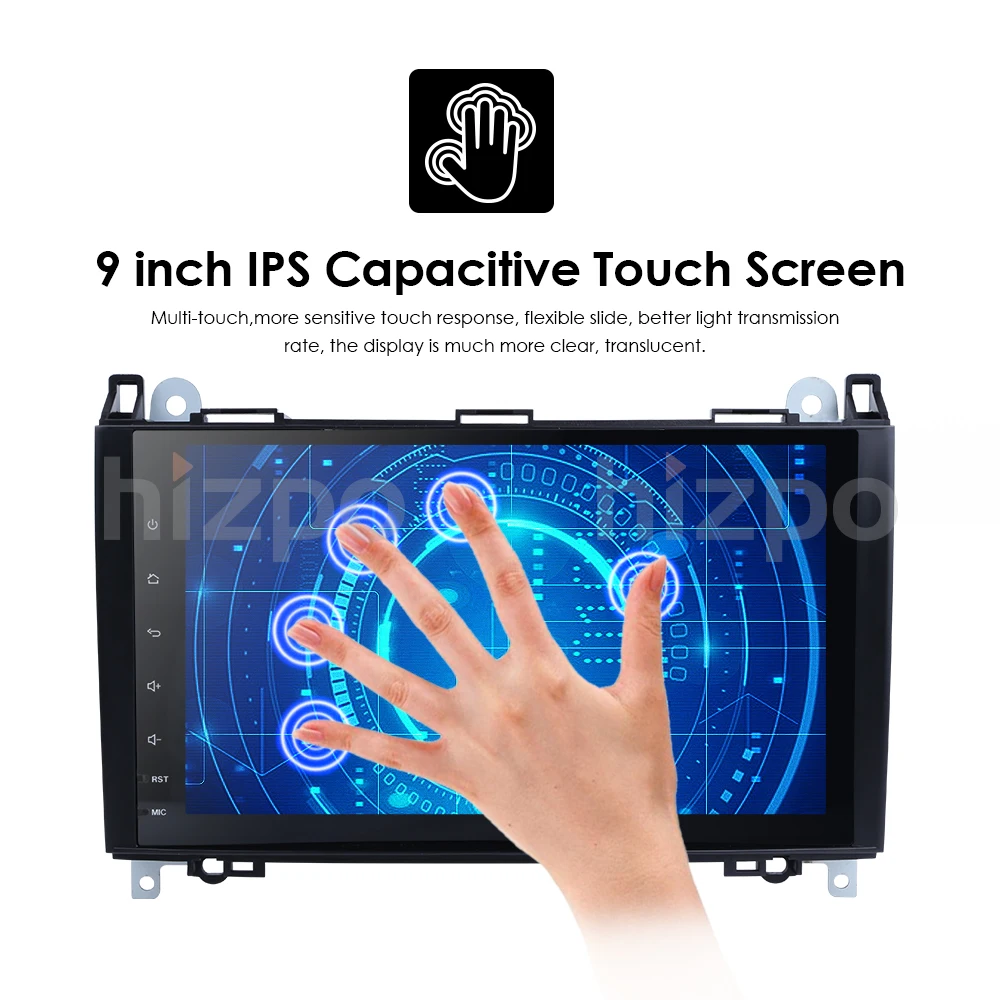9 дюймов Android9.0 автомобиль без DVD Радио для Mercedes Benz/Sprinter/B200/W245/B170/W209/W169 VW Crafter с BT 4GWifi gps Радио 2 грамма