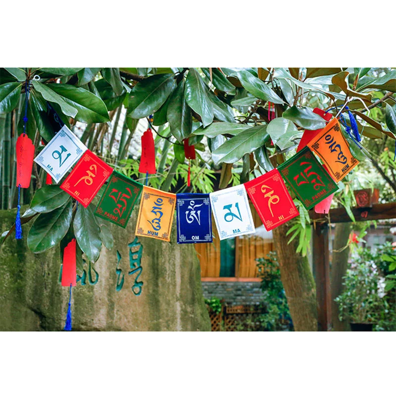 

10pcs/string Mini Colorful Prayer Flags Wind Horse Flag Buddhist Ceremony Flag