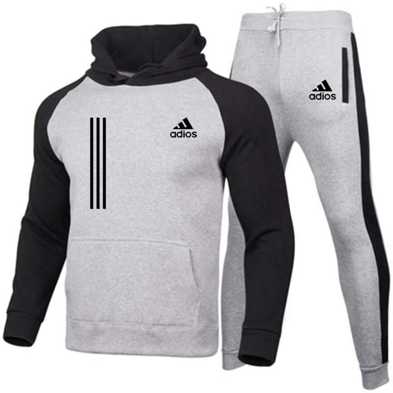 

Men splicing long sleeves trouser suit, warm fashion health sunshine