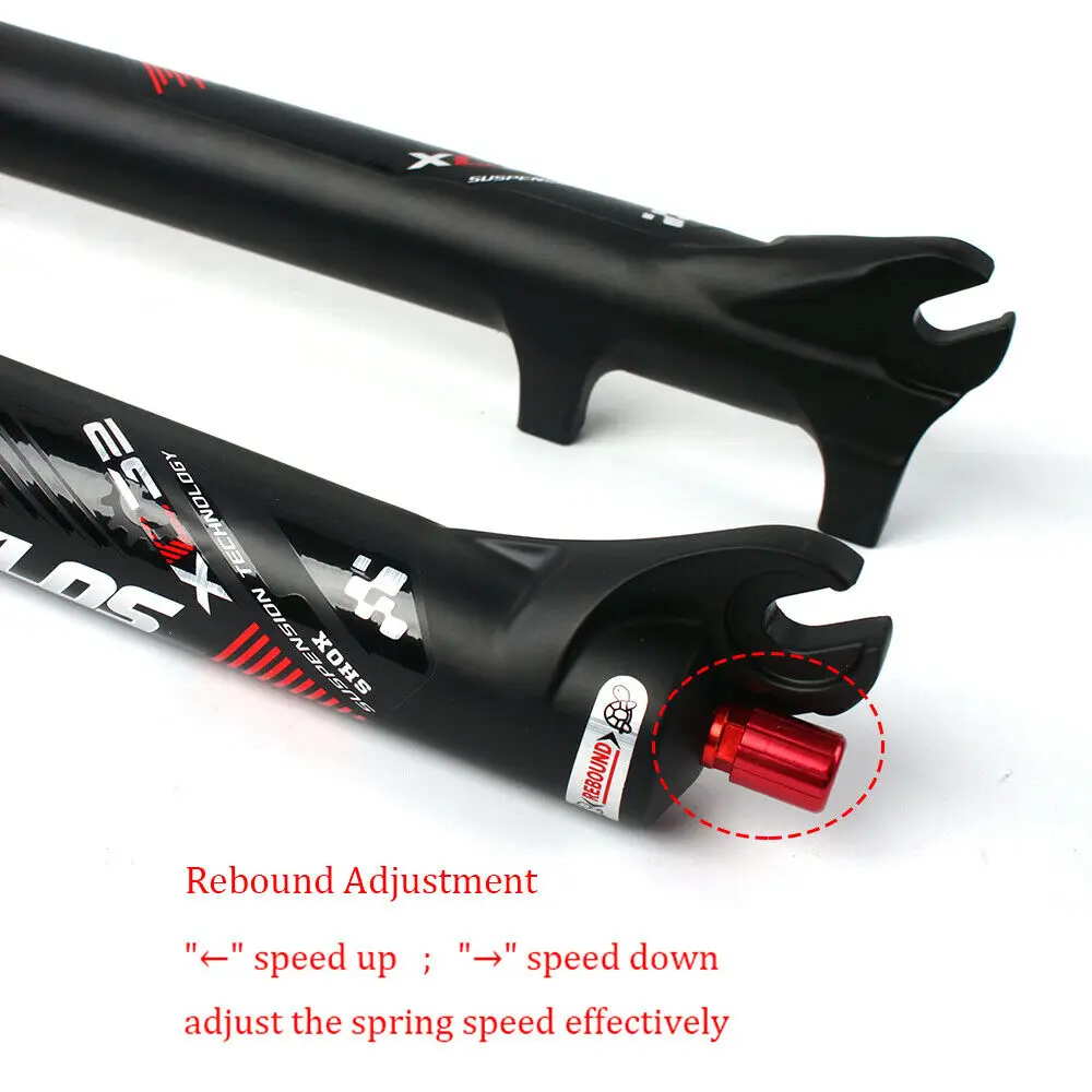 Вилка для горного велосипеда 100 мм путешествий отскок предварительная нагрузка