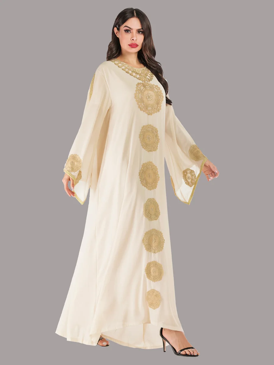 Abaya Dubai Muslim Hijab Dress Long Sleeve Kaftan Abayas For Women Caftan Turkey Islamic Clothing Oman Islam Turkish Robe | Тематическая