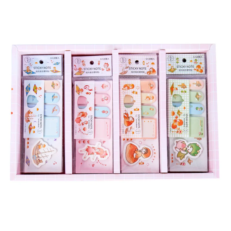 

100 Pcs/Lot Cute Sticky Notes Kawaii Memo Pad Notepads Diary To Do List Stationery Sticker Note Office School Supplies 017