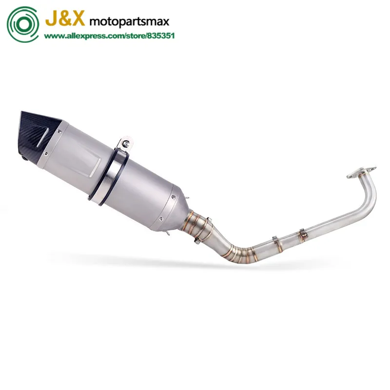

Modified Front Middle Link Pipe Scooter Exhaust Muffler Escape Full System Slip On For yamaha NMAX155 NMAX 155 2015-2017