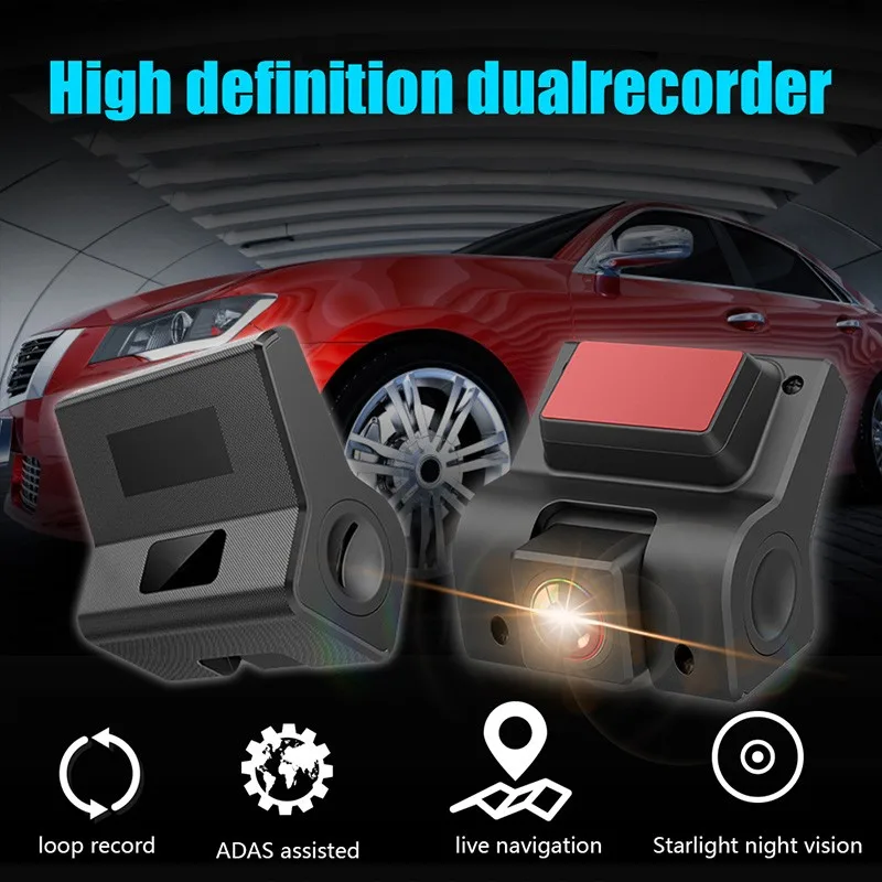 ADAS 1080P видеорегистратор Автомобильный Android USB ночная версия