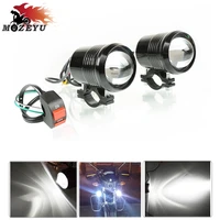 motorcycle led headlight auxiliary light bright 30w 12v spotlight lamp for suzuki sfv650 600750 katana xjr1300 fjr 1300