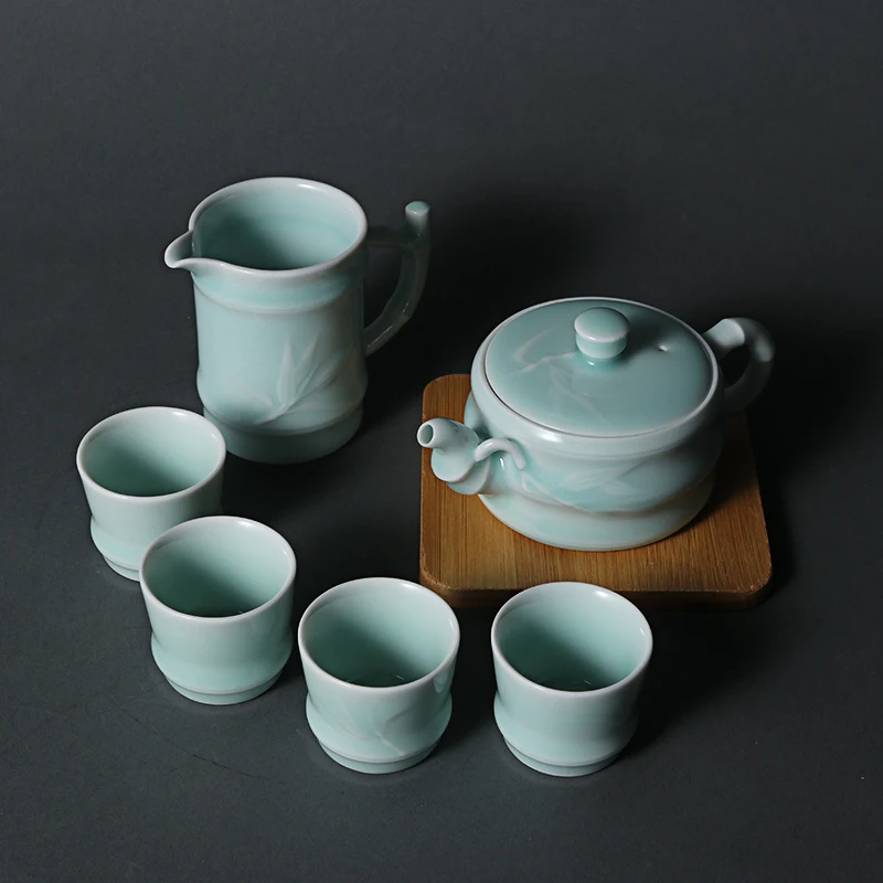 Yue посуда для напитков чайный набор горшок и чашки портативный дорожный