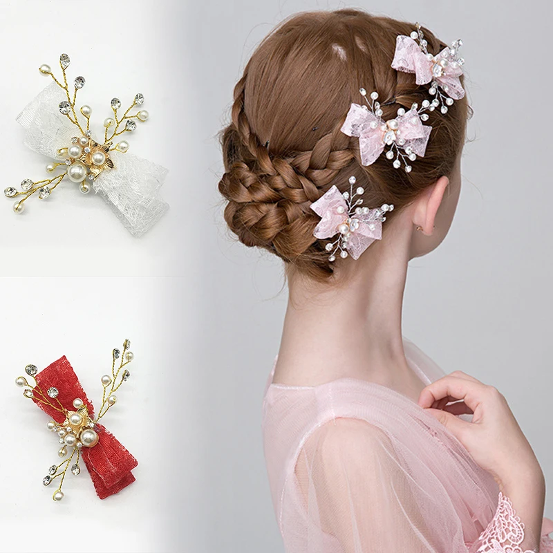 Повязка на голову с жемчугом и кристаллами для девочек|Украшения волос| |