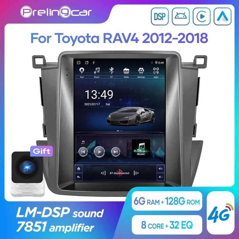 

For Tesla Style Vertical Screen Android 10 Car Radio Multimedia Navigation GPS For Toyota RAV4 RAV 4 2012-2018 Video Player IPS