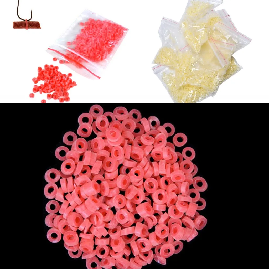 

10bags Red/Yellow Bloodworm Bait Granulator Bait Fishing Accessories Fish Tackle Rubber Bands For Fishing