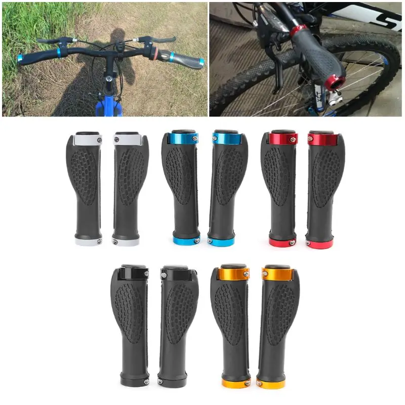 

Ergonomic Bike Handle Grip Road Cycling Bicycle Anti-Skid Rubber Lock Handlebar