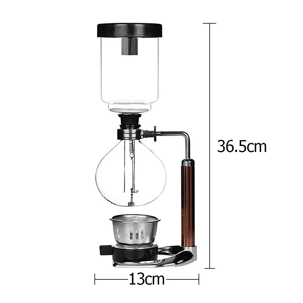 

Siphon Coffee Maker Tea Siphon Pot Vacuum Coffeemaker Glass Type Coffee Machine Filter Kahve Makinas