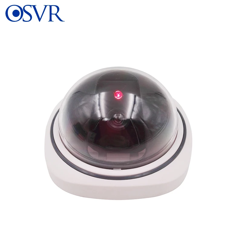 Поддельная CCTV камера безопасности с мигающими красными светодиодными лампами