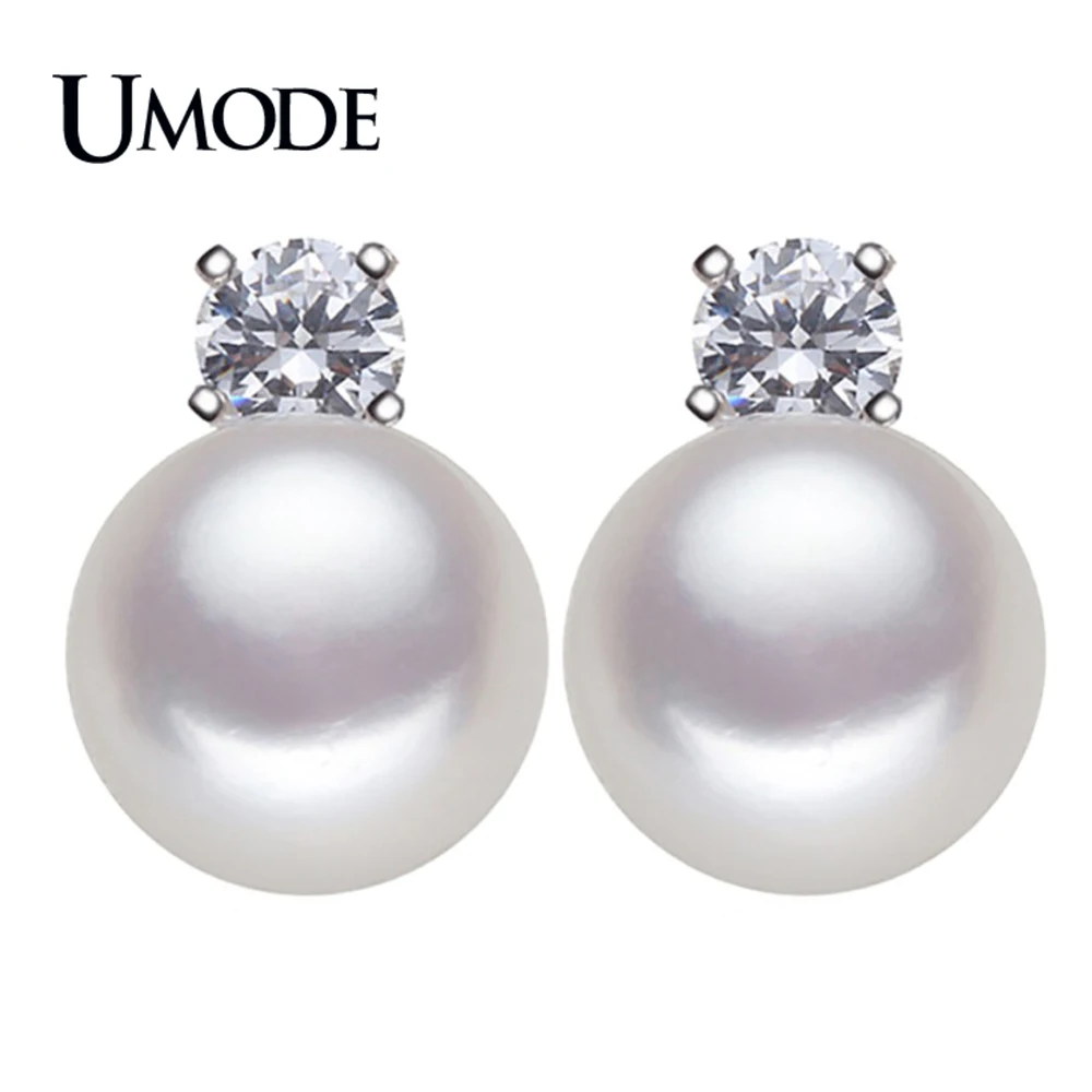 Женские серьги-гвоздики из серебра 925 пробы с натуральным пресноводным жемчугом |