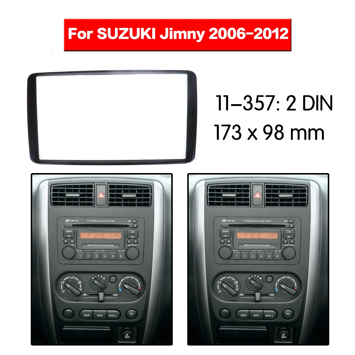 

Автомобильный радиоприемник рамка аудио Fascia Для Suzuki Jimny 2006 - 2012 автомобильное стерео радио Fascia панель монтажный адаптер DVD плеер рамка