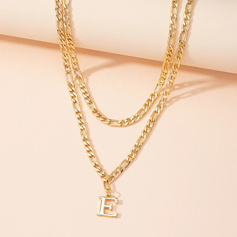 

TAUAM For Women A-Z Alphabet Letter Pendant Necklaces Personalization Necklace Glamour Jewelry