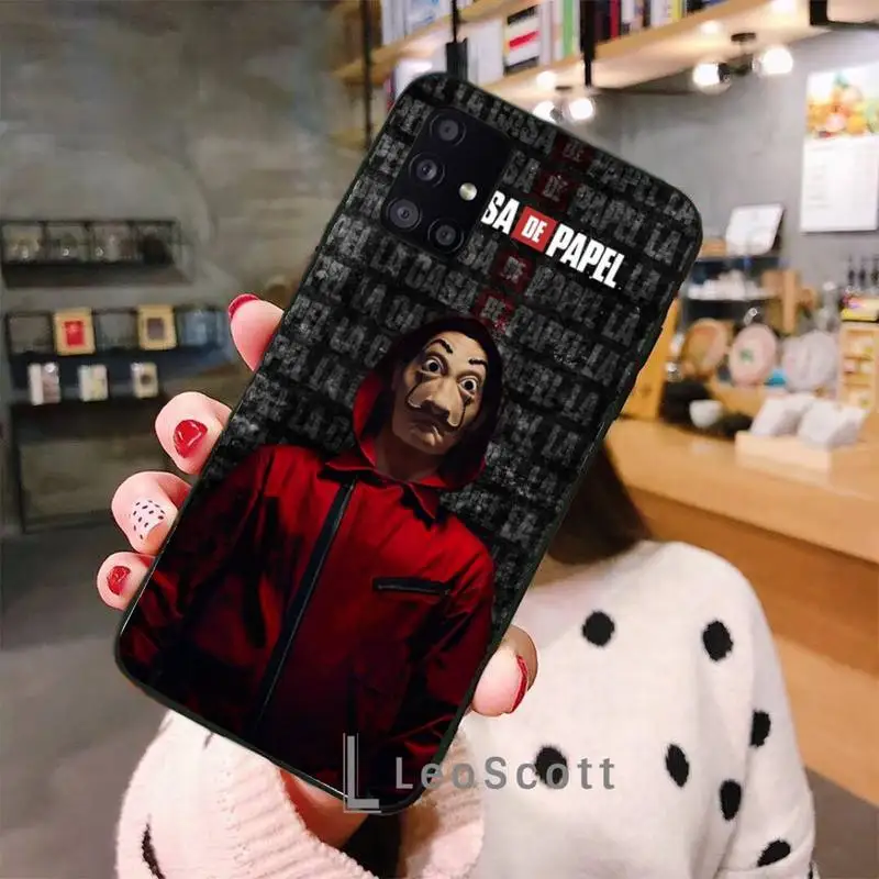 

Spain TV The Paper House Phone Case For Samsung A32 A51 A52 A71 A50 A12 A21S S10 S20 S21 Plus Fe Ultra