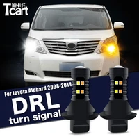 car accessories for toyota alphard ah20 2008 2014 led daytime running light turn drl 2in1