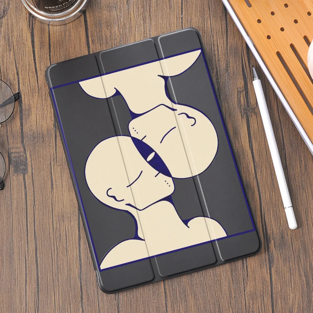 

Чехол-накладка для iPad Pro, 11, 2020, 10,2, 7, 8, Mini, 4, 5, Air 2, 3, с абстрактным рисунком, силиконовый, с держателем для карандашей, для iPad Air 4