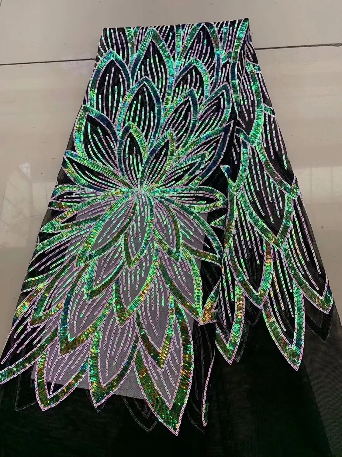 Органза Лидер продаж нигерийское кружево с блестками ткани 2019 Высокое качество