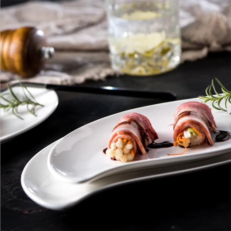 Креативная керамическая обеденная тарелка в европейском стиле необычная