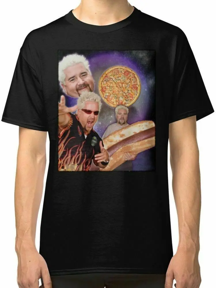 Three Guy Fieri Moon Мужская футболка одежда| |