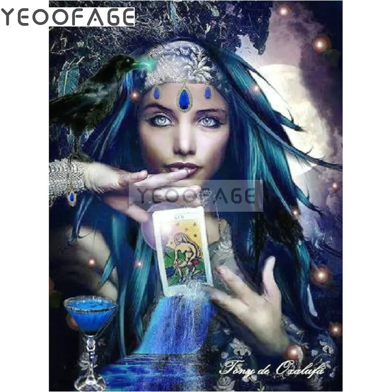 Алмазная живопись сделай сам волшебная картина 5D алмазная вышивка