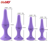 oloey no 4 anal plug dildo female sex toys medical silicone anal trainer vaginal g spot stimulator prostate massager sex shop