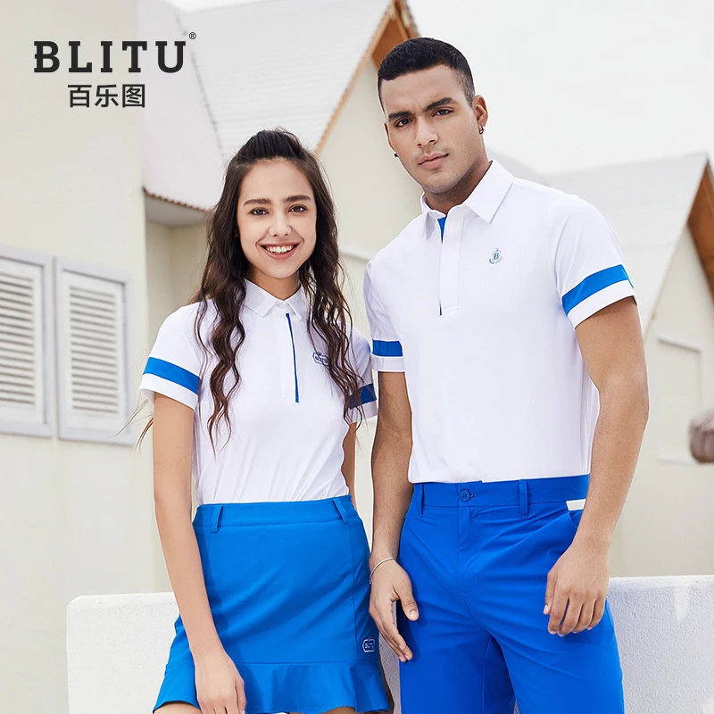 

Golf Wear Men Women's Shirt Summer Sports Casual T-shirt Gym Clothing Short Sleeve Dry fit Tech Polo-shirt Couples Wear 골프웨어