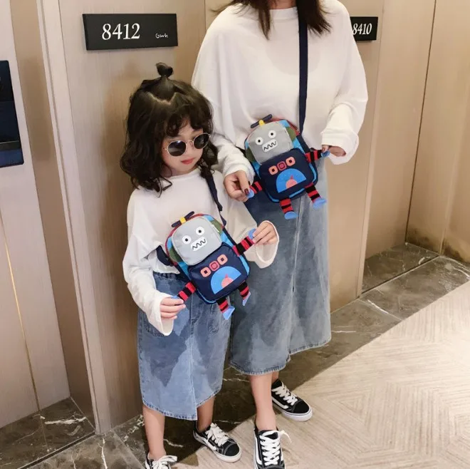 Японский милый робот мини сумка на плечо для детей взрослых сумочка косплея