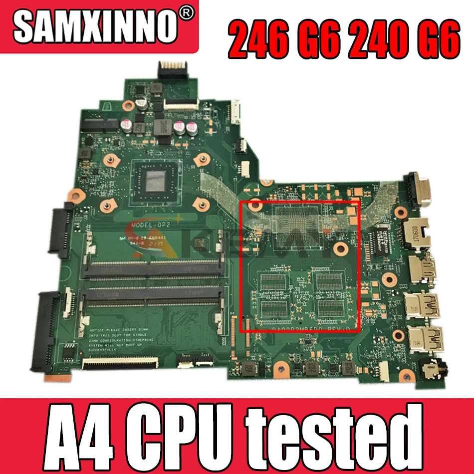 

Для HP 246 G6 240 G6 245 G6 14-BW 14-BS материнская плата DA00P2MB6D0 материнская плата для ноутбука A4 ЦП