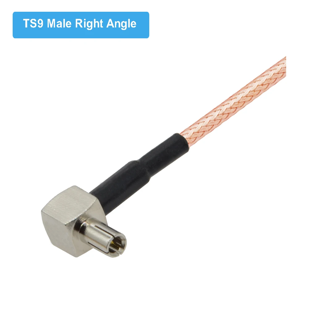 FME Male to Dual CRC9 /TS9 Прямоугольный штекер Y-образный сплиттер-Сумматор RG316