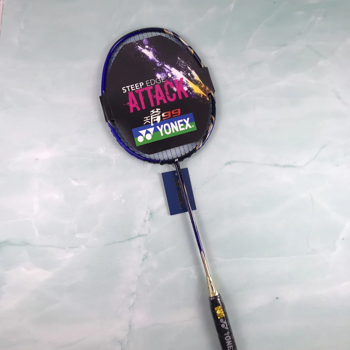 

YY badminton racket sky axe 99 royal blue ultra-light full carbon single shot Genuine