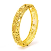 new saudi arabia wedding gold color bangles for women dubai bride ethiopian bracelet africa bangles arab jewelry gold charm