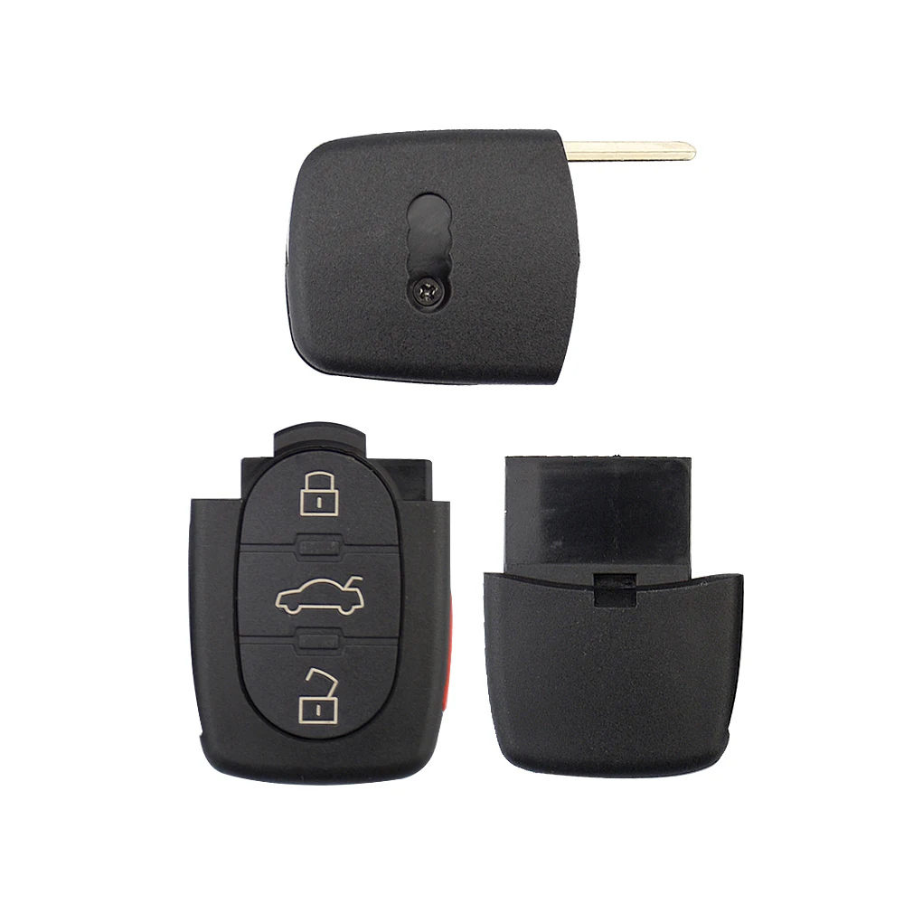 OkeyTech дистанционный ключ 315 МГц с чипом ID48 для Audi A4 A6 A8 S4 S6 S8 4 кнопки 4D0837231P Uncut HU66
