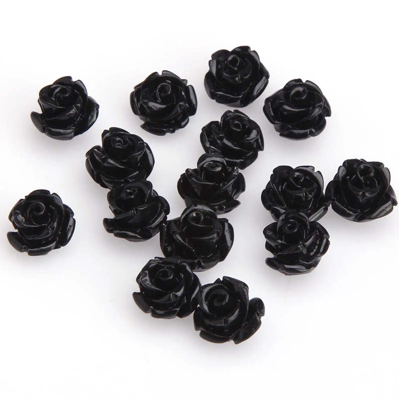 10 pcs /lot Rose Flower Coral Resin Spacer Beads for Jewelry Making 15mm fashion | Украшения и аксессуары