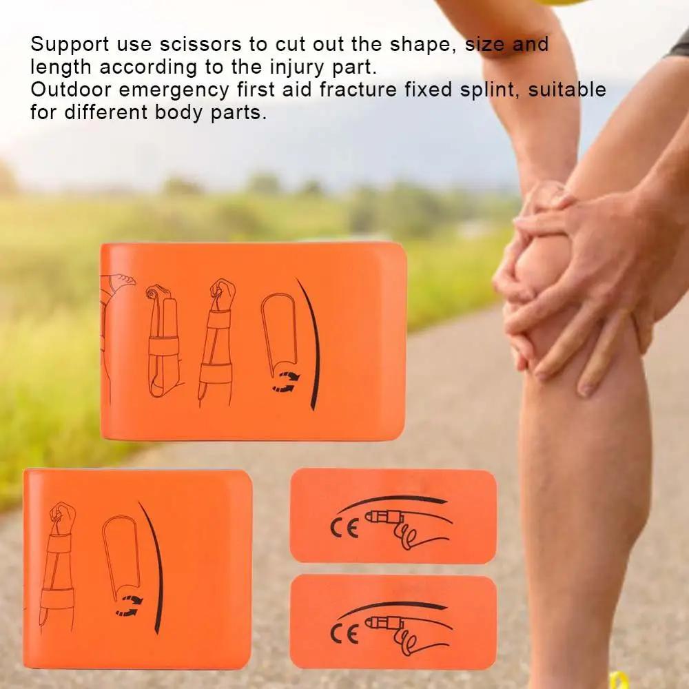 

Outdoor Three-Piece First Aid Fracture Splint Simple Universal Temporary Fixed Support Arm Leg Finger Waterproof Portable Newest