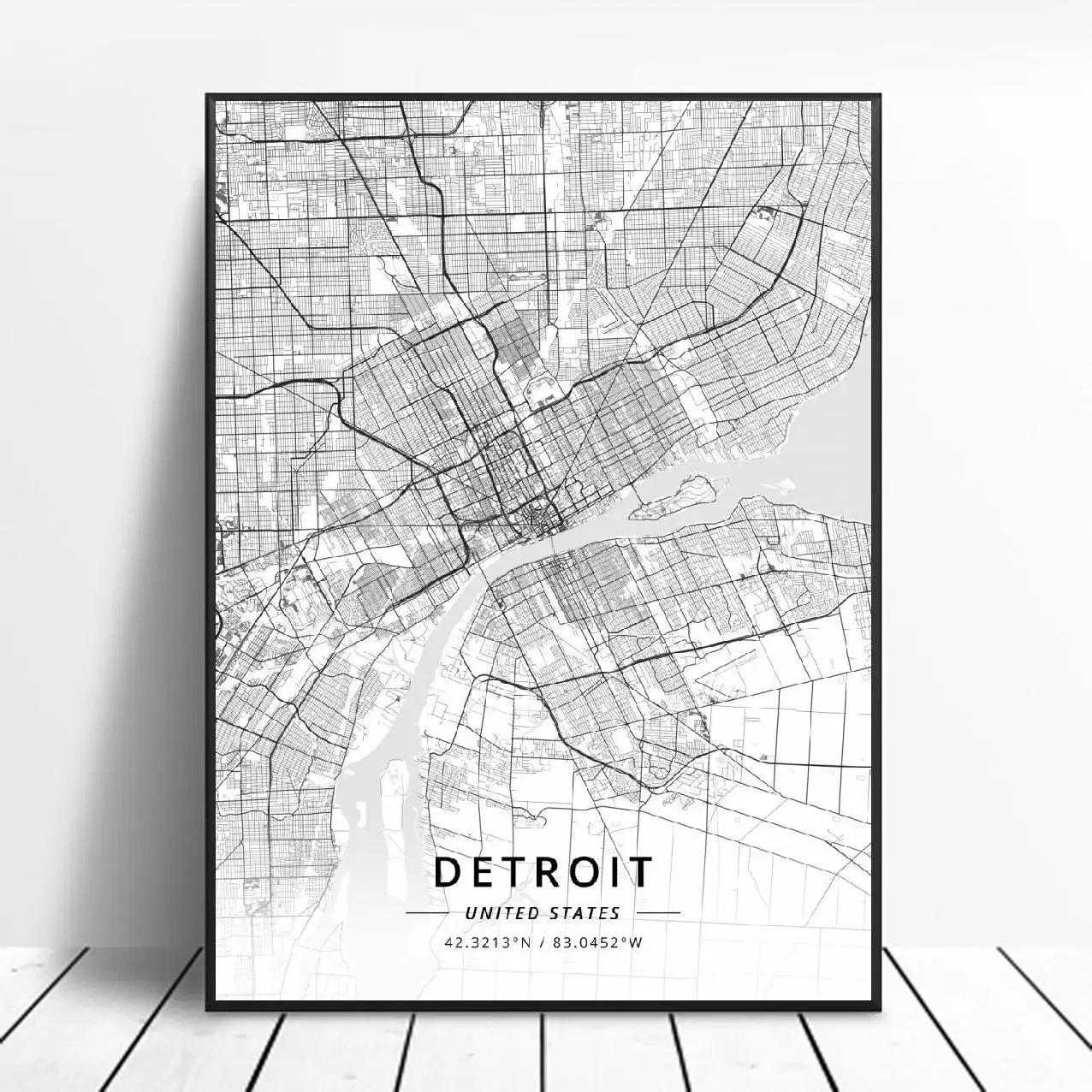 Художественный плакат на холсте карты сша детройт Мемфис Майами Сиэтл Туксон