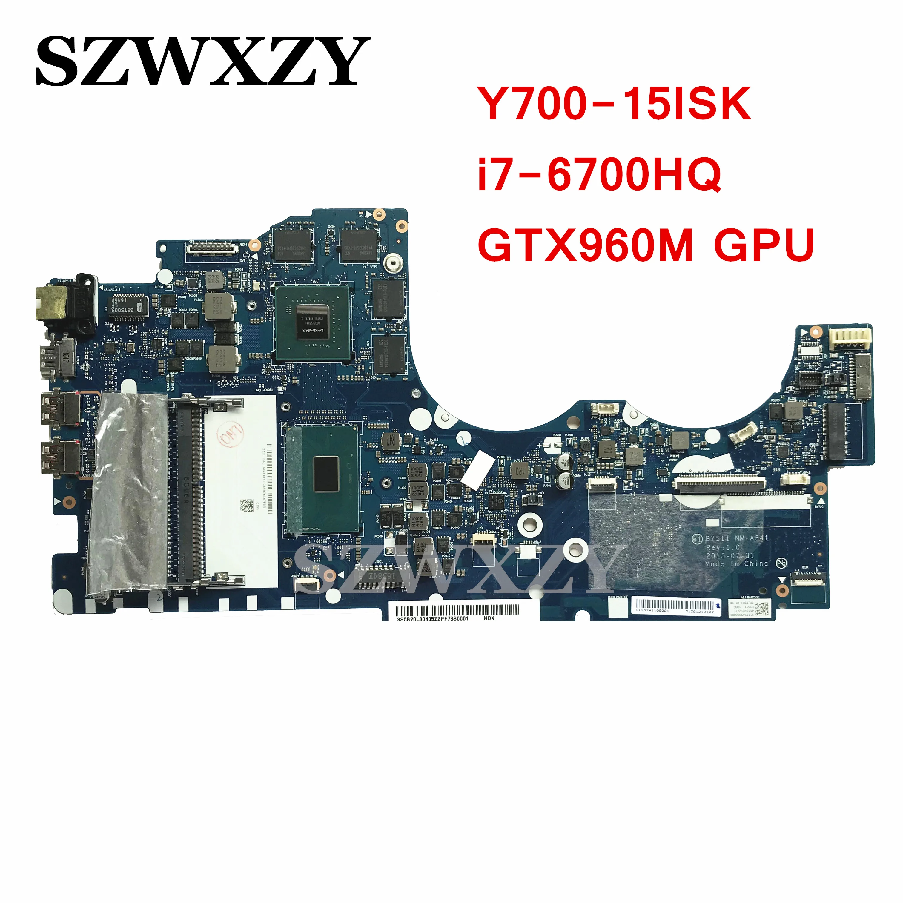 Материнская плата для ноутбука Lenovo Ideapad Y700 для: 5B20L80405 BY511|Материнские платы