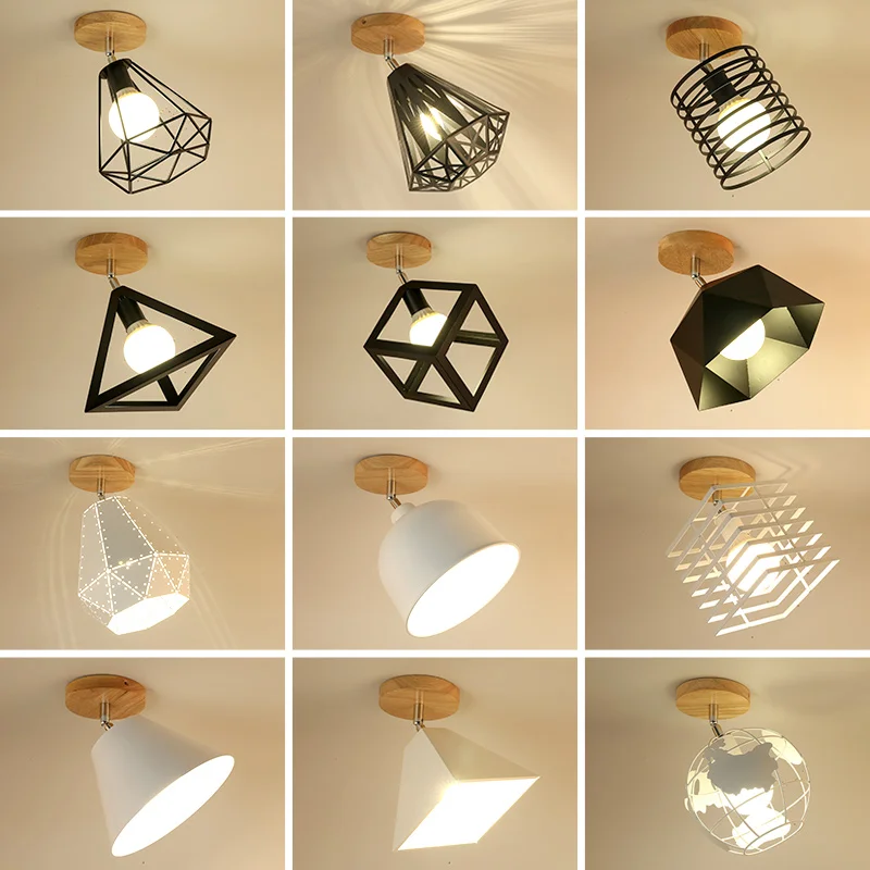 Современный потолочный светильник Nordic Plafondlamp светодиодный цветной Plafonnier