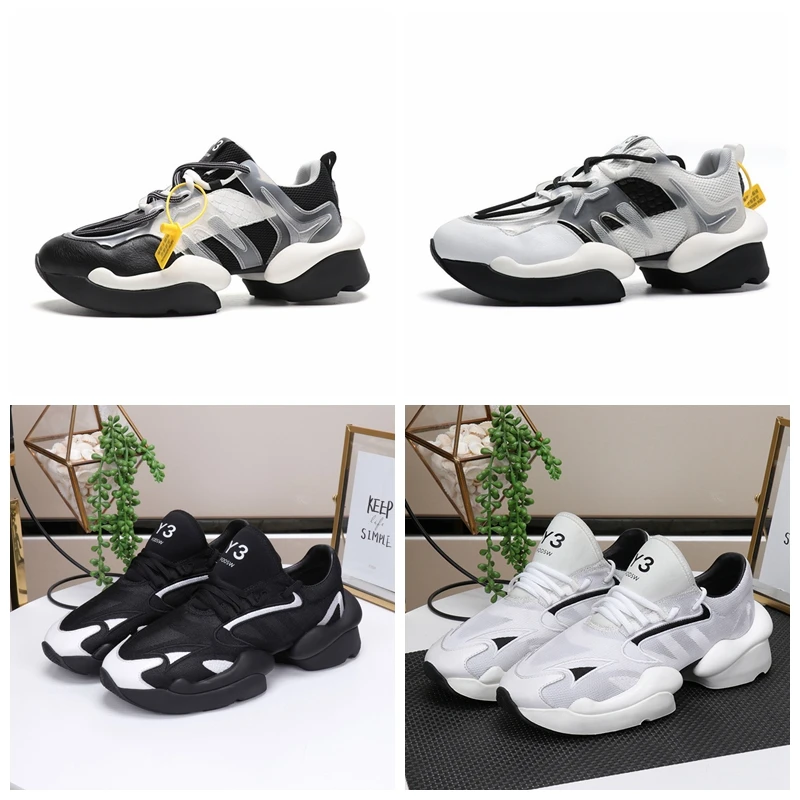 

European and American casual men's leather shoes individual matching color breathable running shoes Y3 FODSW men's shoes heighte