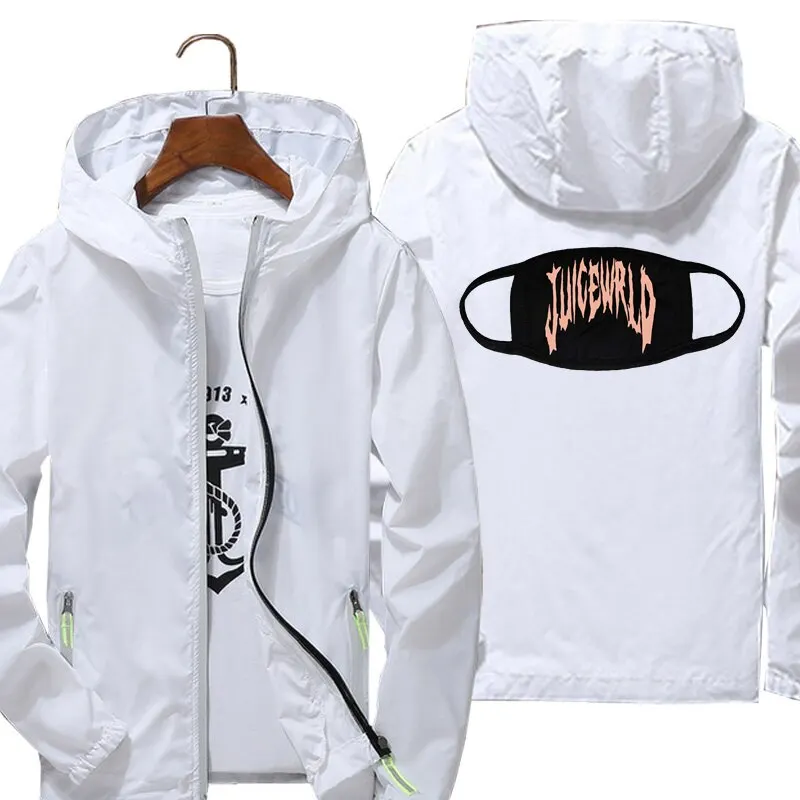 

2021 куртки мужские juice wrld 1 ветрозащитная куртка Светоотражающая кожаная брендовая куртка с принтом на весну и осень