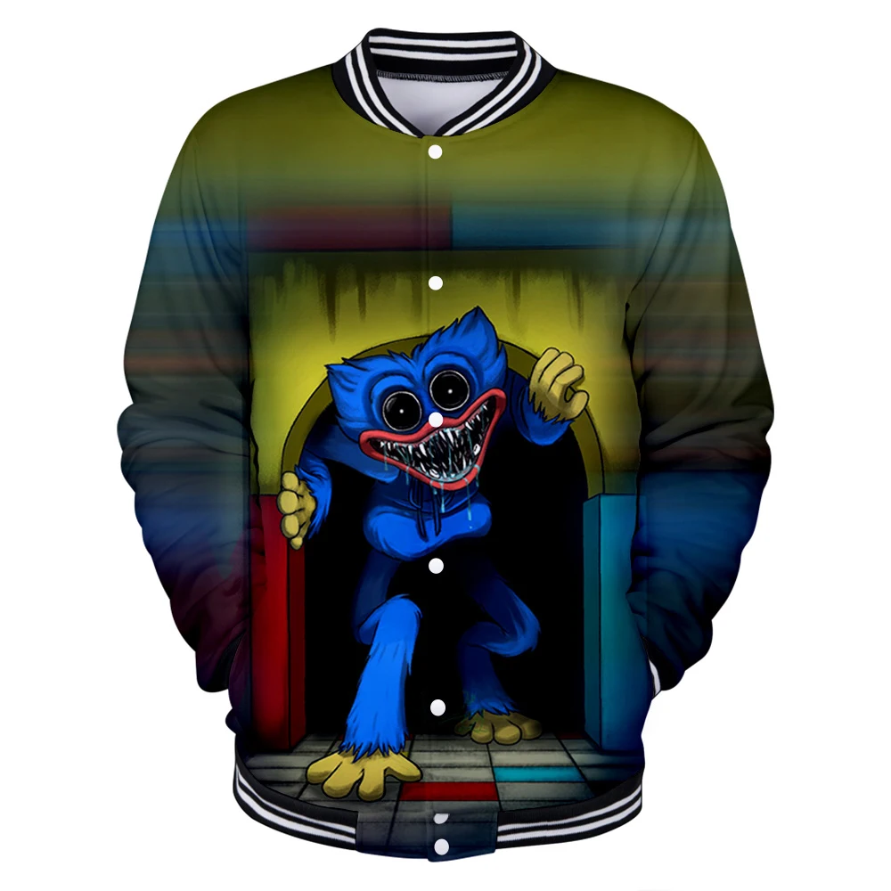 

Poppy Playtime Jacket 3D Tracksuit Men's Baseball Jackets Harajuku Streetwear 2021 Horror Game Unisex Clothes Plus Size