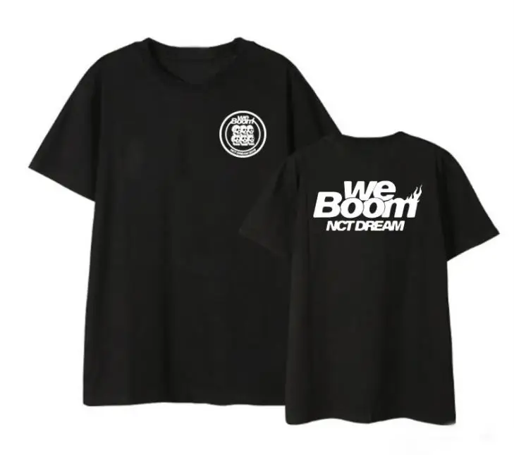 Новая корейская мода Kpop Nct Dream We Boom альбом 2 стиля печать круглым вырезом футболка