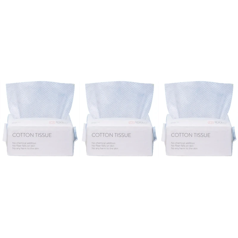 

300PCS Disposable Wash Face Towel, Clean Face Towel, Make Of Cotton, Remove Makeup Towel, Wash Facial Tissue
