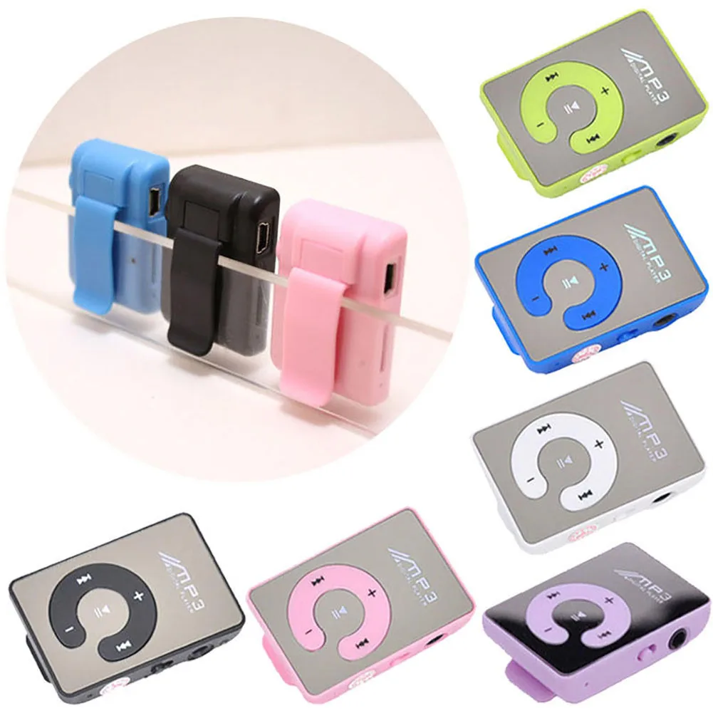 Mini Mirror Clip USB Digital Mp3 Music Player Portable Walkman Support 8GB SD TF Card Sport MP3 | Электроника