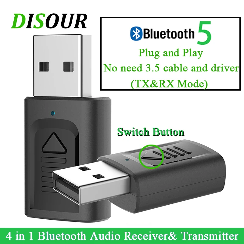 USB Bluetooth-адаптер 4 в 1 с разъемом 3 5 мм | Компьютеры и офис