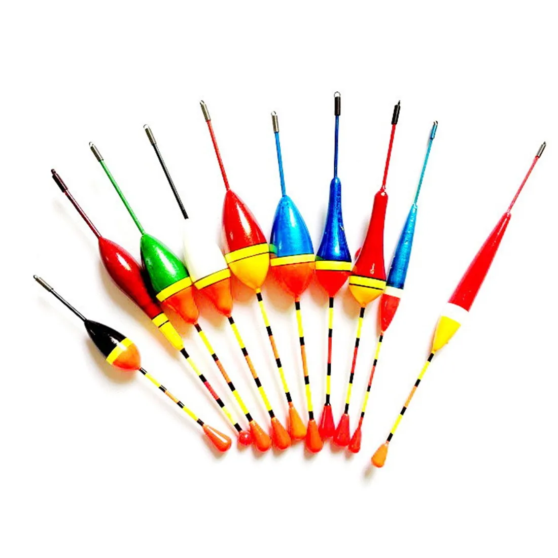 10 шт. 4 Размеры смешанные Цвет набор поплавков для рыбалки буй Подставка поплавок