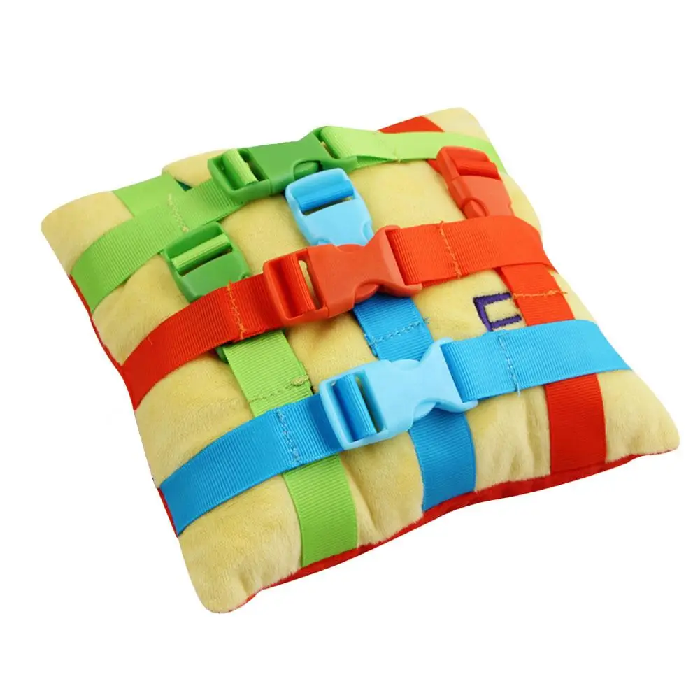Kids Basic/обучению жизненно важным навыкам Подушка Цвет одинаковая Pad Монтессори Buckl
